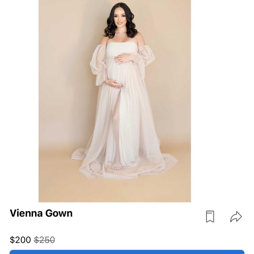 Maternity photo gown